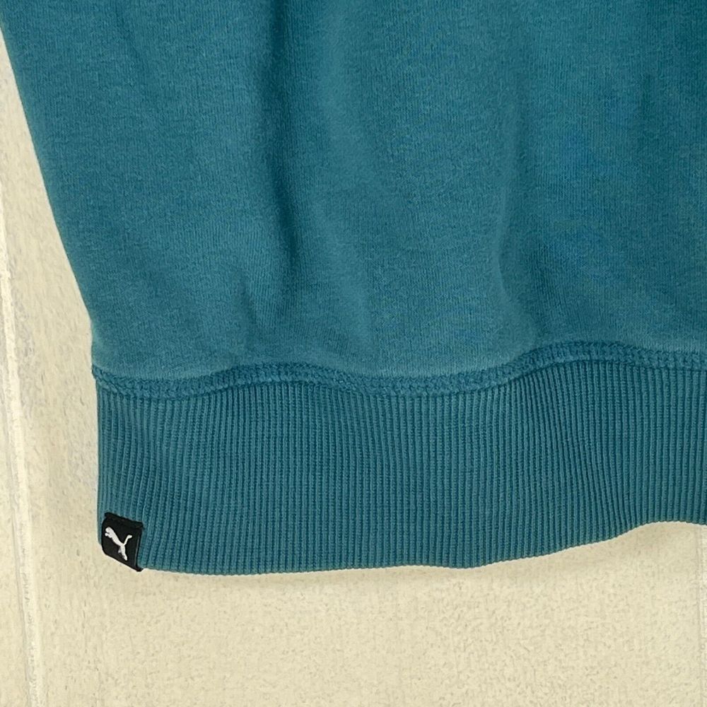 XL Puma Cowl Neck Pullover Hoodie Sweater Teal‎ Long Sleeve Woman's - Picture 5 of 12